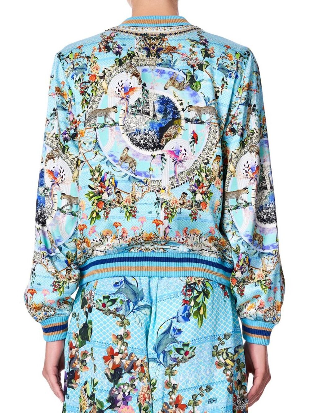 Camilla Girl From St Tropez Reversible Bomber Jacket Size Small NWT!